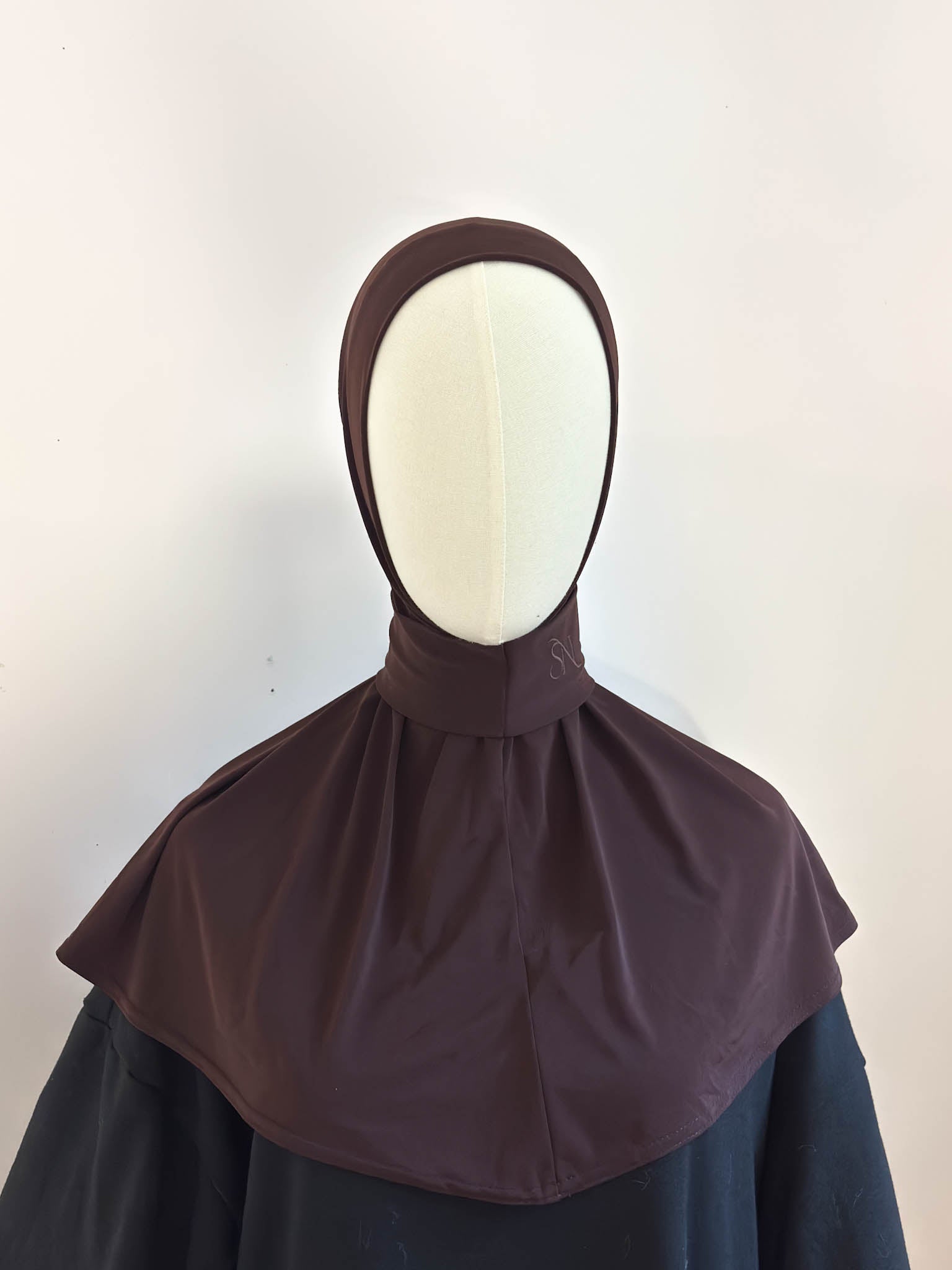 Instant jersey hijab - Espresso